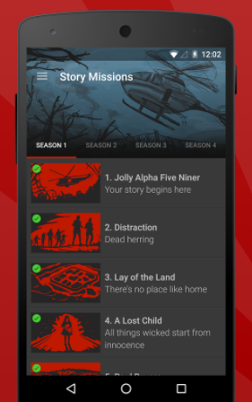 zombies run app screen shot