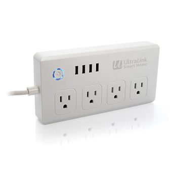 Ultralink Smart Home Wi Fi Surge Protector White Web