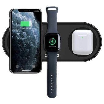 Caseco Nitro 3 In 1 Fast Wireless Charger Black 1