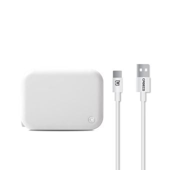 Caseco Pulse 2.4 Amp Wall Charger w USB Type C Cable