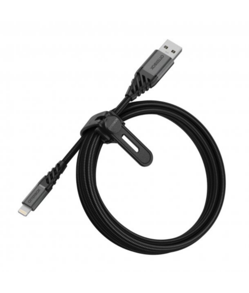 OtterBox Lightning to USB A Braided Charge and Sync Cable 2 Meter Black