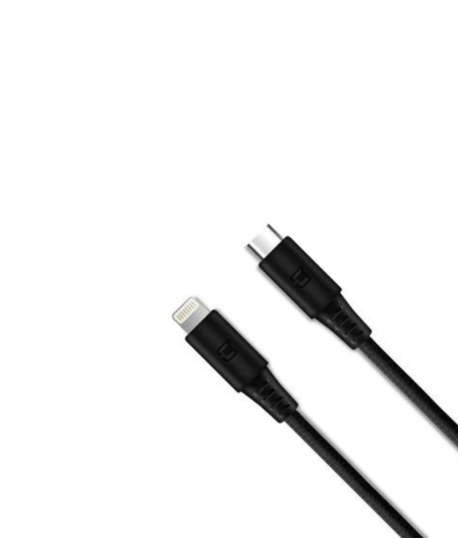 Caseco Braided USB C to Lightning Cable 2 Meter Black 1