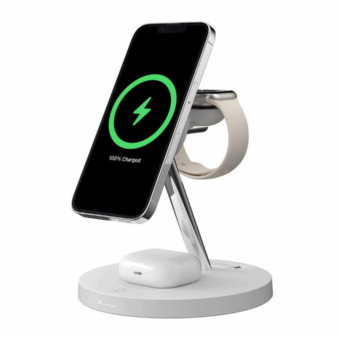 SwitchEasy MagPower 4 in 1 Magnetic Wireless Charging Stand White 1