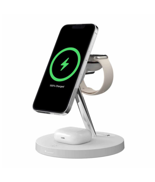 SwitchEasy MagPower 4 in 1 Magnetic Wireless Charging Stand White 1