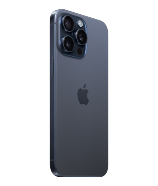 Apple iPhone 15 Pro Max Product Shots Bolt Mobile Website SaskTel Blue Titanium Back