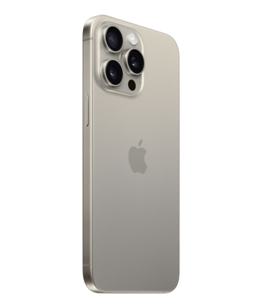 Apple iPhone 15 Pro Max Product Shots Bolt Mobile Website SaskTel Natural Titanium Back