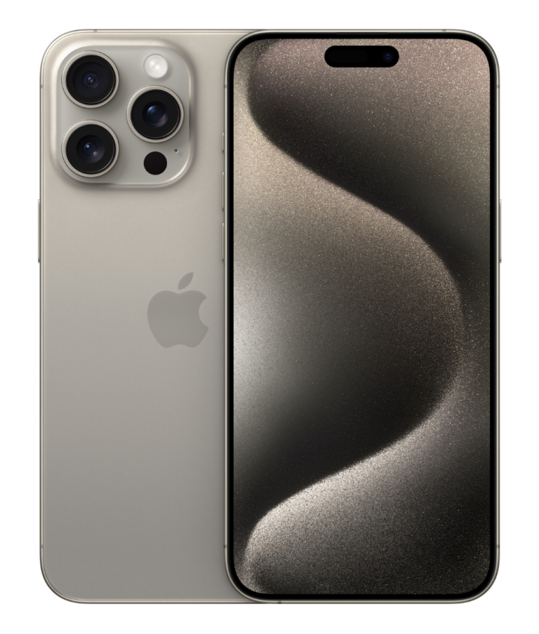 Apple iPhone 15 Pro Max Product Shots Bolt Mobile Website SaskTel Natural Titanium Combo