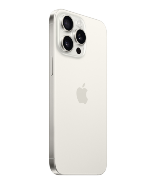 Apple iPhone 15 Pro Max Product Shots Bolt Mobile Website SaskTel White Titanium Back