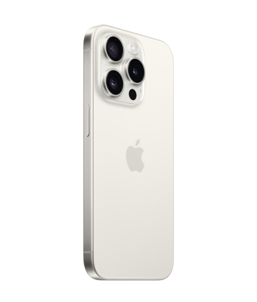 Apple iPhone 15 Pro Product Shots Bolt Mobile Website SaskTel White Titanium Back