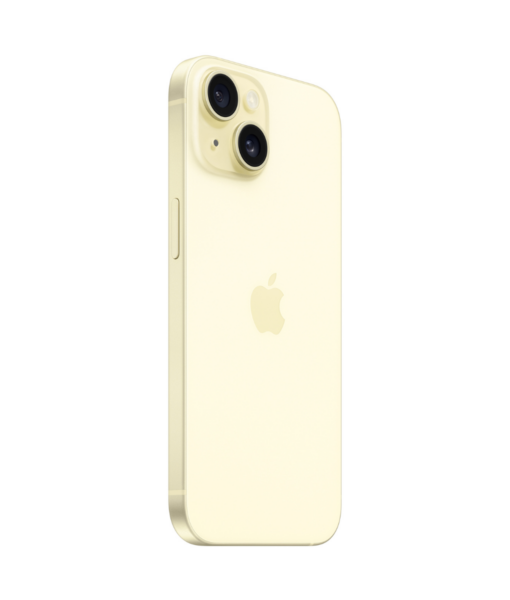 Apple iPhone 15 Product Shots Bolt Mobile Website SaskTel Yellow Back