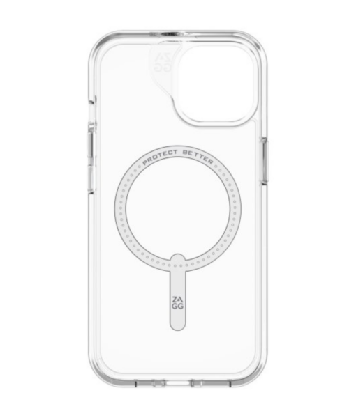 iPhone 15 14 13 ZAGG Crystal Palace Snap Case Clear Bolt Mobile 1