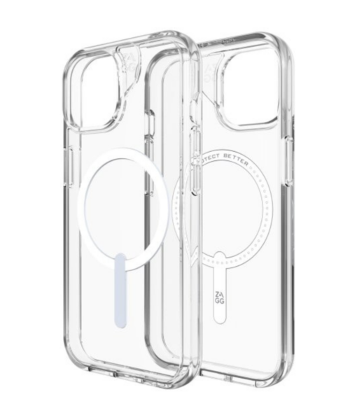 iPhone 15 14 13 ZAGG Crystal Palace Snap Case Clear Bolt Mobile 4