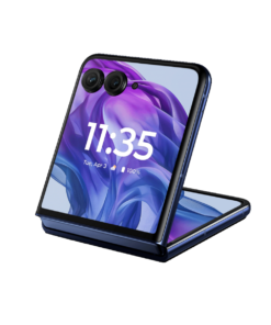 motorola razr smartphone Bolt Mobile SaskTel Midnight Blue Folded