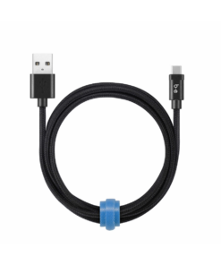 Blu Element - Braided Charge/Sync USB-C to USB-A Cable 6ft Black