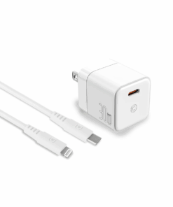 Caseco GaN 30W Wall Charger with USB-C to Lightning Cable