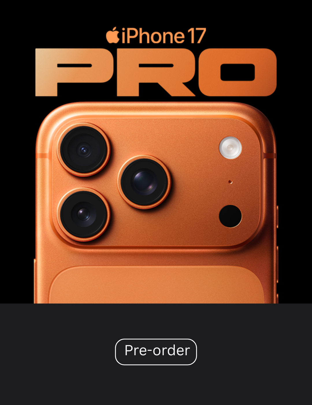 iPhone 17 Pro Pre Order Website Banner Mobile Bolt Mobile 1080 x 1400