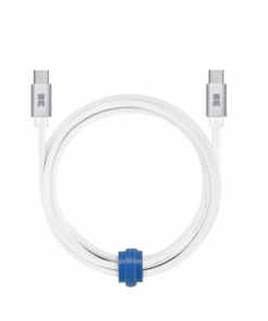 Blu Element Braided Charge/Sync USB-C to USB-C Cable 4ft White 60W