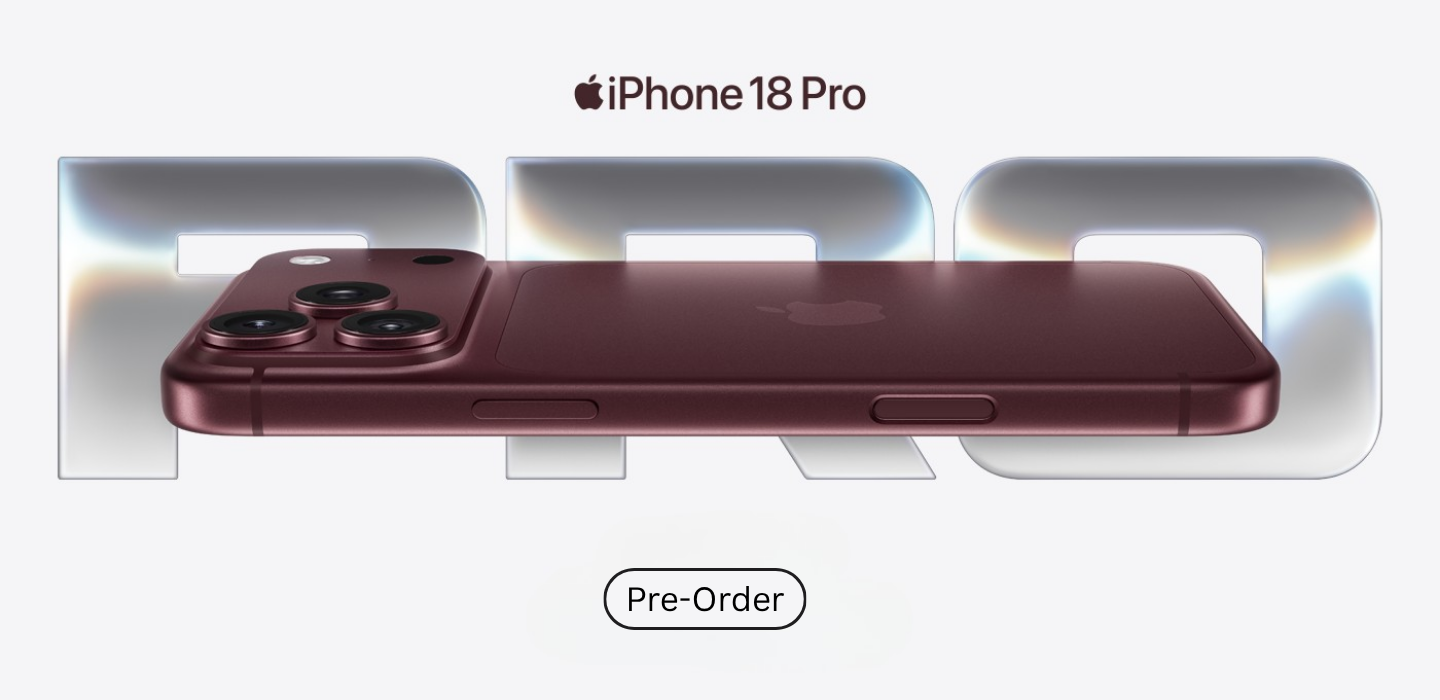 iPhone 18 Pro - Pre-Order - Website Banner - Bolt Mobile - Desktop - 1440 x 700 iPhone 18 Pro Pre Order Website Banner Bolt Mobile Desktop 1440 x 700